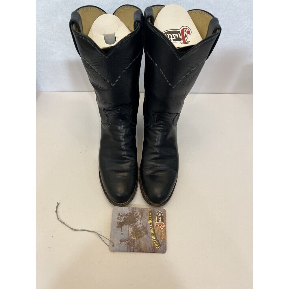 Ventage Justin Ropers Ladies size 6 1/2 Navy in box gentl